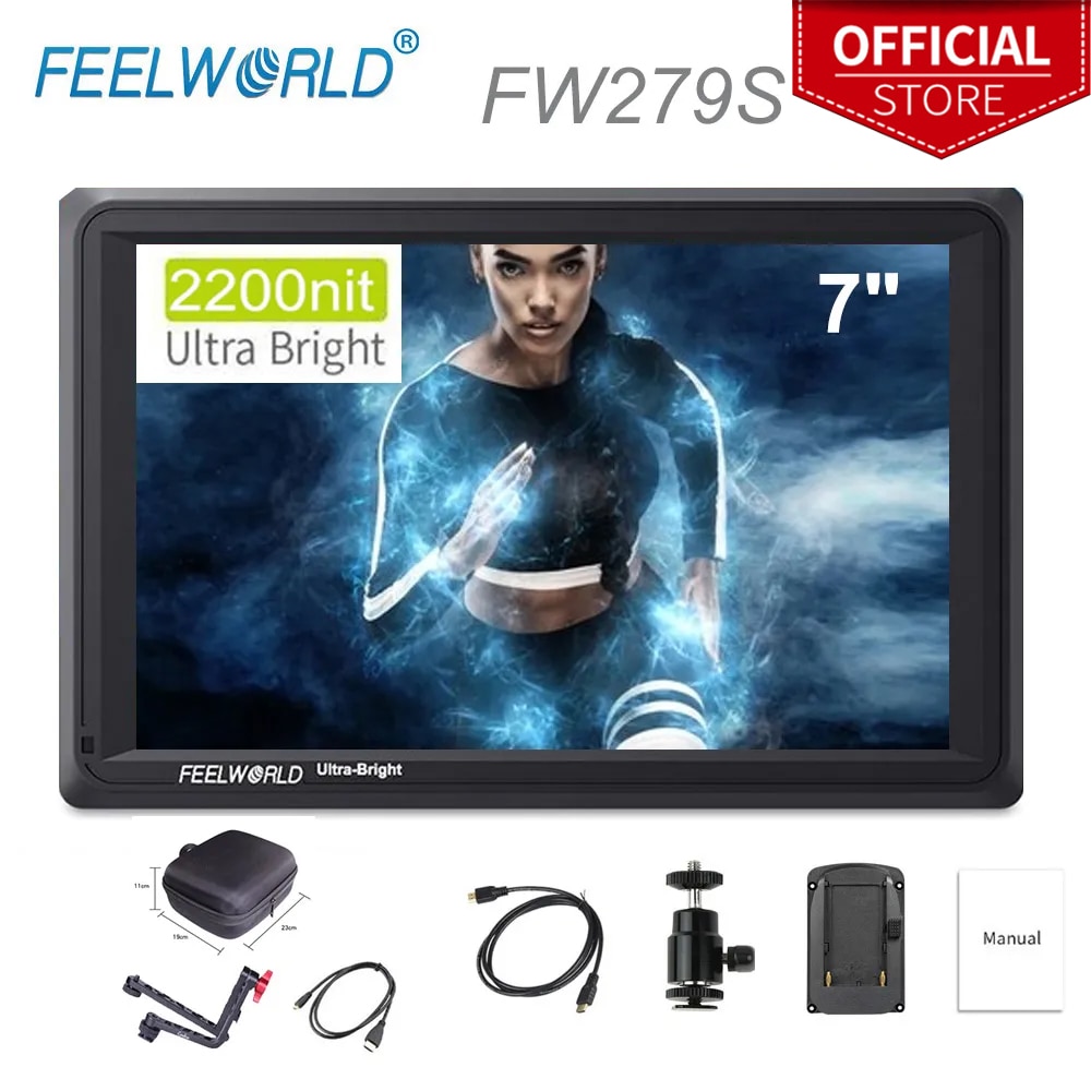 Feelworld FW279S DSLR ī޶ , 3G SDI Ǯ HD 1920x1200 LCD IPS ʵ , 4K HDMI Է , ߿ܿ 7 ġ